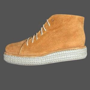 NWOT Rachel Comey Camel Espedrille Suede Bootie sz 8.5
